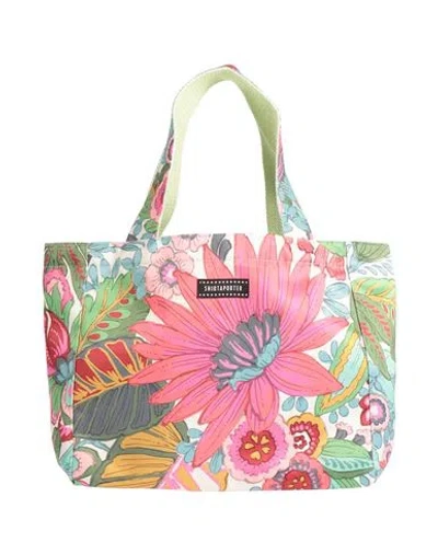 Shirtaporter Woman Handbag Light Green Size - Textile Fibers