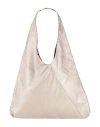 Shirtaporter Woman Handbag Rose Gold Size - Polyurethane, Viscose