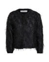 Shirtaporter Woman Jacket Black Size 6 Polyester, Lurex