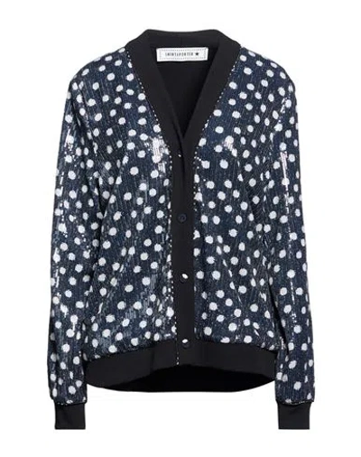 Shirtaporter Woman Jacket Midnight Blue Size 4 Polyester, Elastane