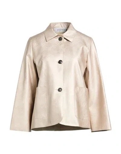 Shirtaporter Woman Jacket Platinum Size 8 Polyester In Neutral