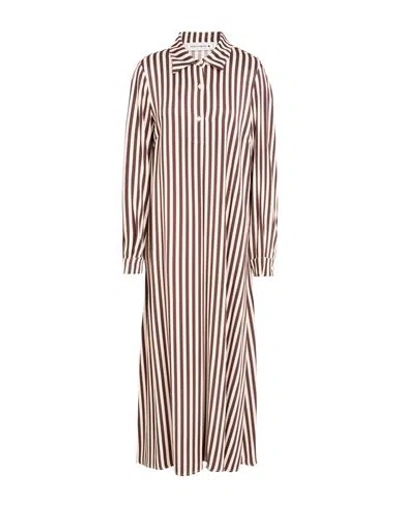Shirtaporter Woman Maxi Dress Beige Size 10 Viscose, Elastane In Sand