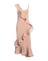 Shirtaporter Woman Maxi Dress Magenta Size 10 Cotton, Viscose, Polyamide In Magenta