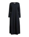 Shirtaporter Woman Maxi Dress Midnight Blue Size 12 Viscose, Nylon, Elastane