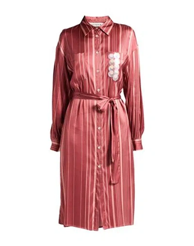 Shirtaporter Woman Midi Dress Antique Rose Size 6 Viscose, Elastane