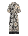 Shirtaporter Woman Midi Dress Beige Size 10 Cotton In Beige