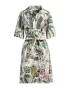 Shirtaporter Woman Midi Dress Beige Size 8 Cotton In Beige