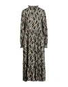 Shirtaporter Woman Midi Dress Black Size 10 Viscose