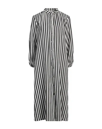 Shirtaporter Woman Midi Dress Black Size 10 Viscose