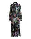 Shirtaporter Woman Midi Dress Black Size 10 Viscose, Elastane