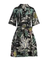 Shirtaporter Woman Midi Dress Black Size 8 Cotton