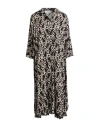 Shirtaporter Woman Midi Dress Black Size Onesize Viscose