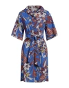Shirtaporter Woman Midi Dress Blue Size 8 Cotton In Blue
