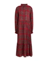 Shirtaporter Woman Midi Dress Burgundy Size 8 Viscose