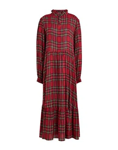 Shirtaporter Woman Midi Dress Burgundy Size 8 Viscose