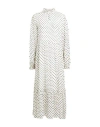 Shirtaporter Woman Midi Dress Ivory Size 10 Viscose