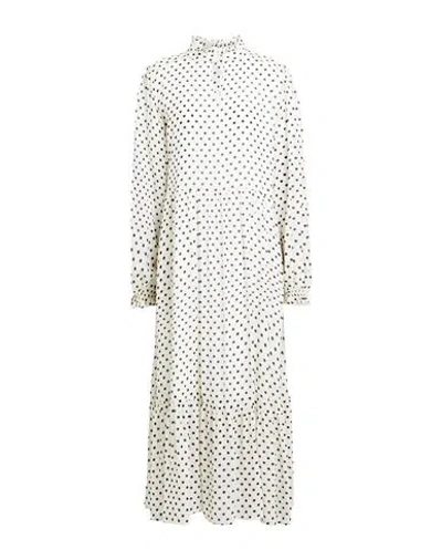 Shirtaporter Woman Midi Dress Ivory Size 10 Viscose