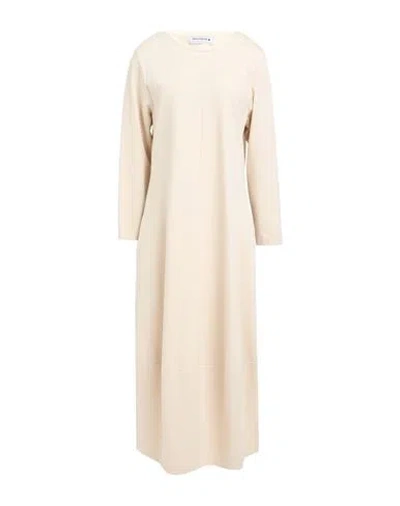 Shirtaporter Woman Midi Dress Light Grey Size 12 Viscose, Nylon, Elastane In Neutral