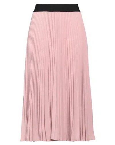 Shirtaporter Woman Midi Skirt Antique Rose Size 12 Polyester In Pink