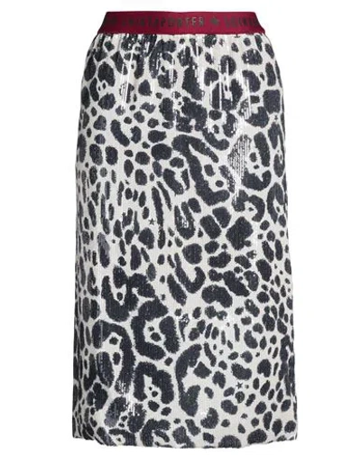 Shirtaporter Woman Midi Skirt Black Size 10 Polyester