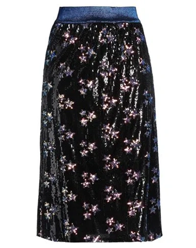 Shirtaporter Woman Midi Skirt Black Size 10 Polyester