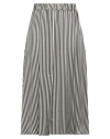 Shirtaporter Woman Midi Skirt Black Size 10 Viscose, Silk