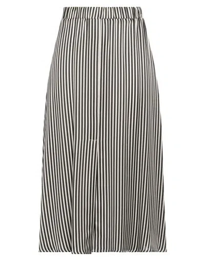 Shirtaporter Woman Midi Skirt Black Size 10 Viscose, Silk
