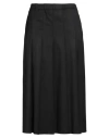 Shirtaporter Woman Midi Skirt Black Size 12 Polyester, Nylon, Elastane