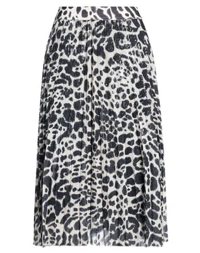 Shirtaporter Woman Midi Skirt Black Size 8 Polyester