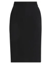 Shirtaporter Woman Midi Skirt Black Size 8 Viscose, Nylon, Elastane
