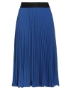 Shirtaporter Woman Midi Skirt Blue Size 4 Polyester
