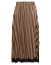 Shirtaporter Woman Midi Skirt Camel Size 6 Viscose, Elastane, Polyester