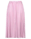 Shirtaporter Woman Midi Skirt Garnet Size 10 Viscose, Silk In Red