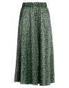 Shirtaporter Woman Midi Skirt Light Green Size 10 Polyester