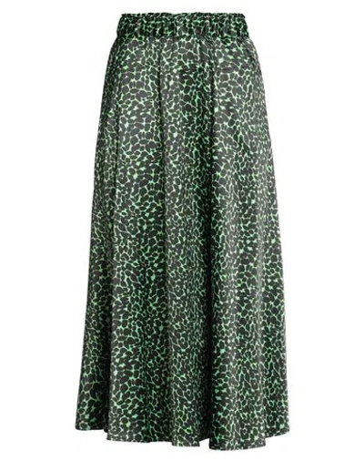 Shirtaporter Woman Midi Skirt Light Green Size 10 Polyester