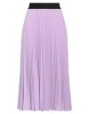 Shirtaporter Woman Midi Skirt Lilac Size 12 Polyester In Purple