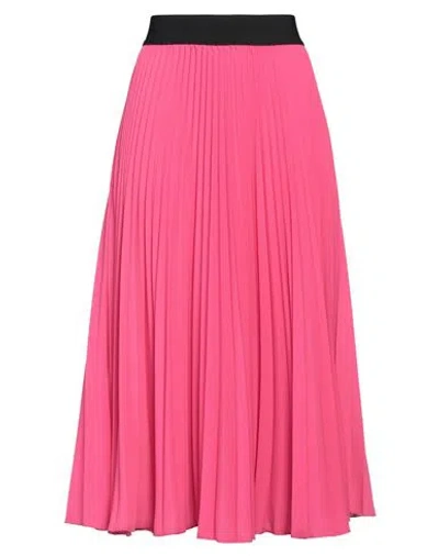 Shirtaporter Woman Midi Skirt Magenta Size 10 Polyester