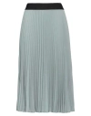 Shirtaporter Woman Midi Skirt Sage Green Size 10 Polyester