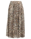 Shirtaporter Woman Midi Skirt Sand Size 10 Viscose
