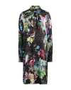 Shirtaporter Woman Mini Dress Black Size 10 Viscose, Elastane
