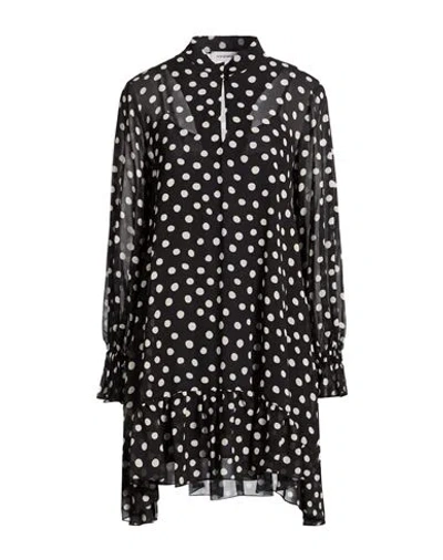 Shirtaporter Woman Mini Dress Black Size 12 Polyester