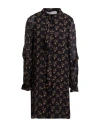 Shirtaporter Woman Mini Dress Black Size 6 Rayon