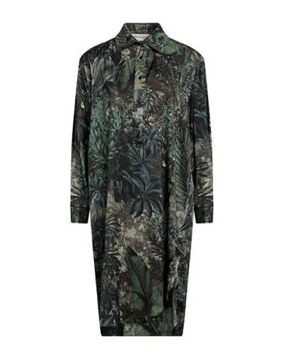 Shirtaporter Woman Mini Dress Green Size 6 Viscose, Elastane