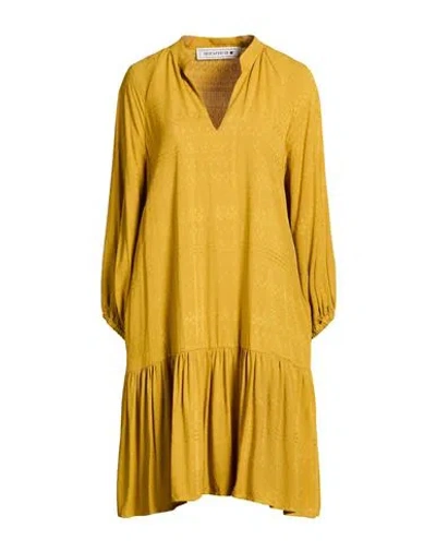 Shirtaporter Woman Mini Dress Marigold Size 10 Viscose In Blue