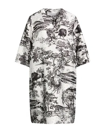 Shirtaporter Woman Mini Dress White Size 10 Polyester