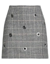 Shirtaporter Woman Mini Skirt Black Size 8 Wool, Polyester, Polyamide