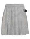 Shirtaporter Woman Mini Skirt Sand Size 6 Polyester, Viscose, Elastane