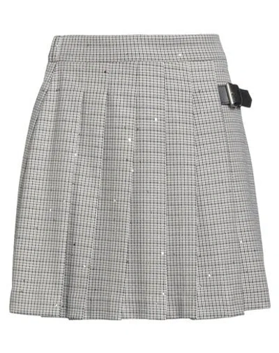 Shirtaporter Woman Mini Skirt Sand Size 6 Polyester, Viscose, Elastane