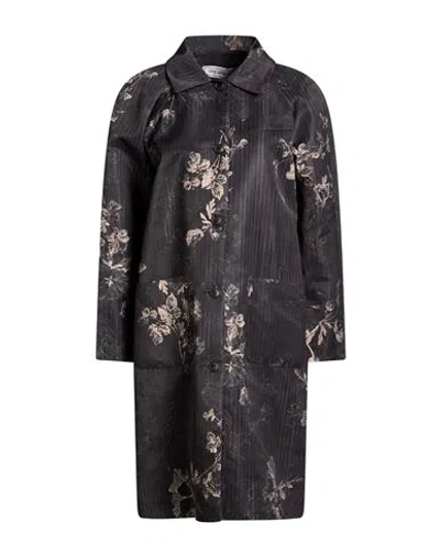 Shirtaporter Woman Overcoat & Trench Coat Black Size 10 Polyester