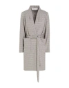 Shirtaporter Woman Overcoat & Trench Coat Blue Size 10 Polyester, Viscose, Elastane